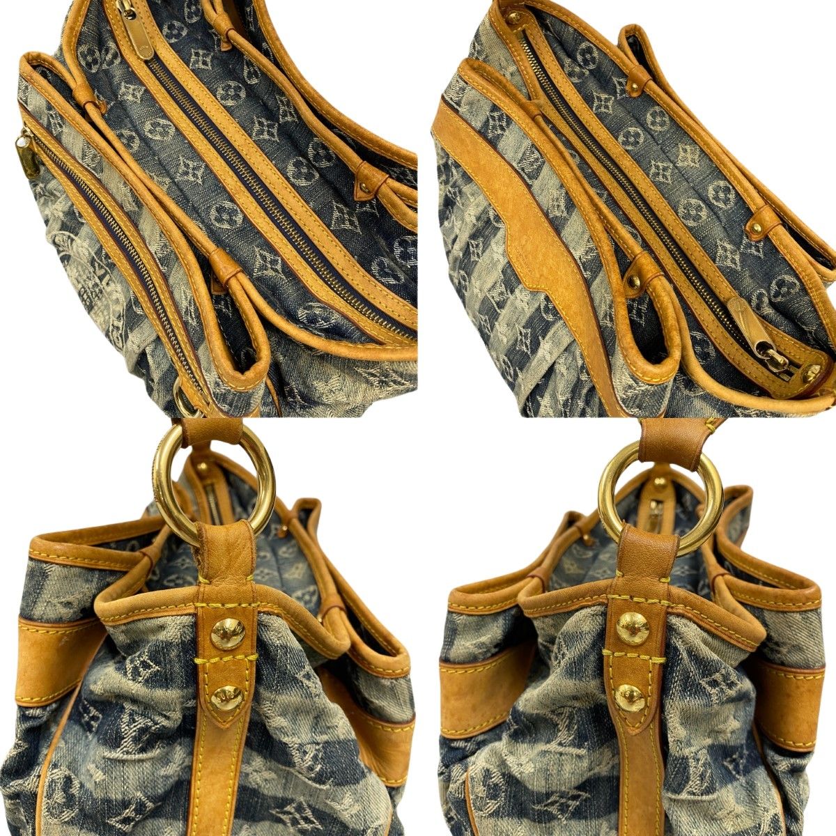 Louis Vuitton Monogram Denim Porte Epol Rayet MM Shoulder Bag Junk