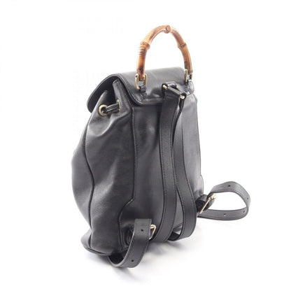 Gucci Backpack Bamboo Black Leather — view 2