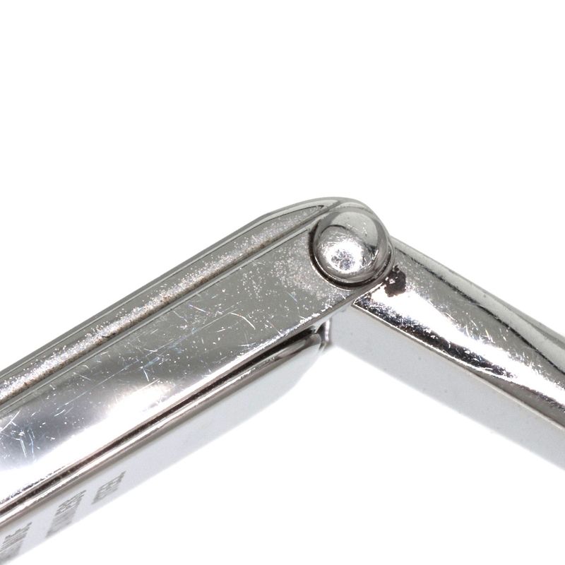 Gucci 1500l Square Face Bangle Watch SS Ladies