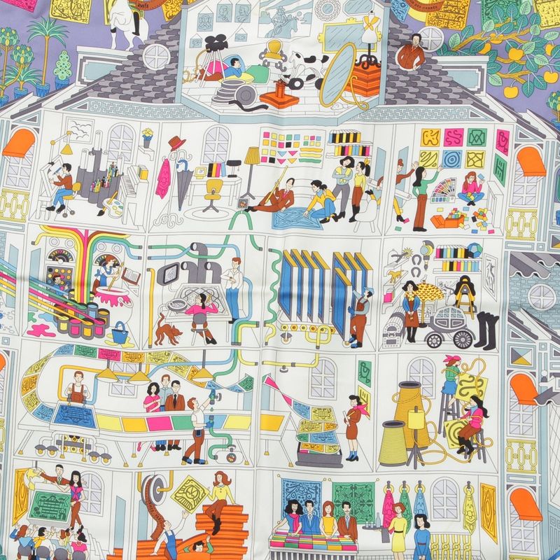 Hermes Silk Carré 90 Maison DES Carres Maison Des Carrés Scarf Multicolor
