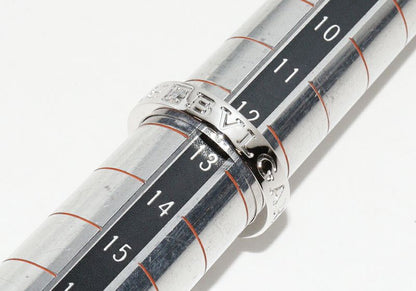 Bulgari Ring 18K White Gold Diamond 1p(004ct) Bzero1 Ring (double Logo Ring )