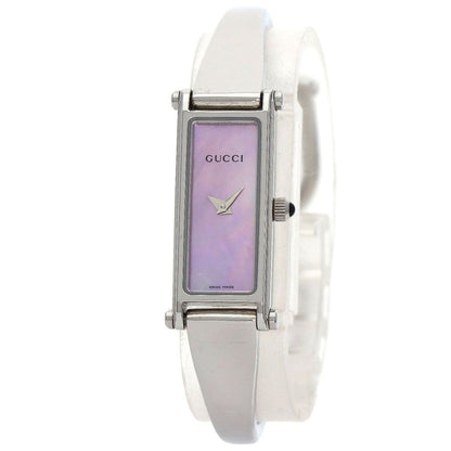 Gucci Square Face Bangle Watch SS