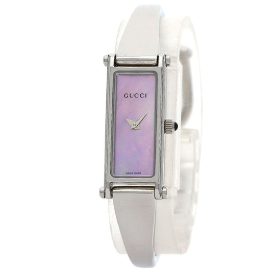 Gucci Square Face Bangle Watch SS