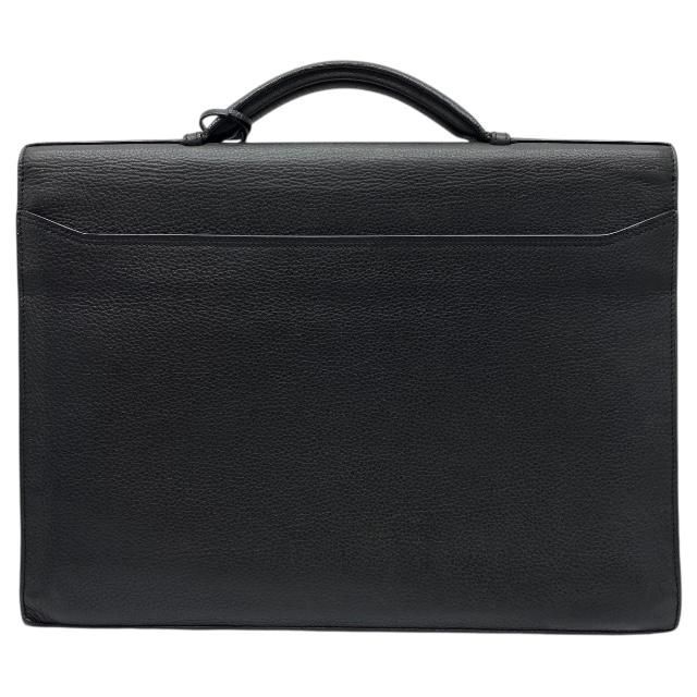 Cartier Pasha Deux Business Bag Briefcase Handbag Calfskin Black