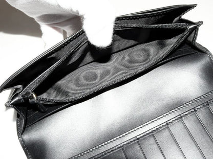 Gucci Long Zipper Wallet With Coin Purse Ggguccissima Calfskin Black 408837