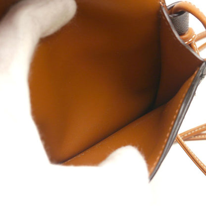 Celine Mobile Pouch With Flap Triomphe Canvas Lambskin