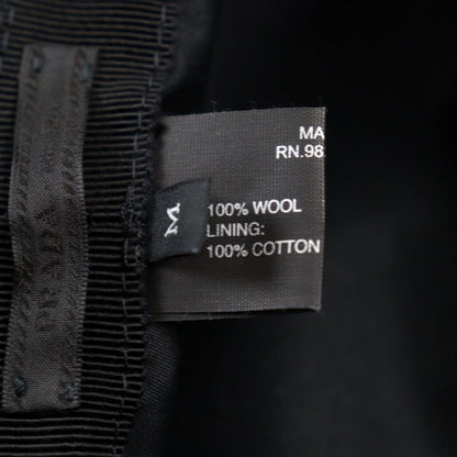 Prada 2hc137 100% Wool Triangle Plate Triangle Logo Bucket Hat Dark Gray M Made