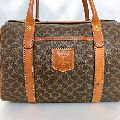 Celine Mini Boston Bag Brown Signature M08 Excellent Condition