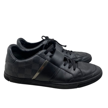 Em0441 Louis Vuitton Graphite Low Cut Sneakers Size 7 Preowned