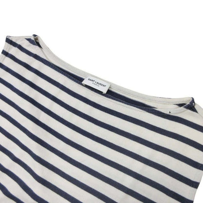Good 16ss Saint Laurent Eddy Period Striped Tank Top Cut and Sewn Tops Cotton
