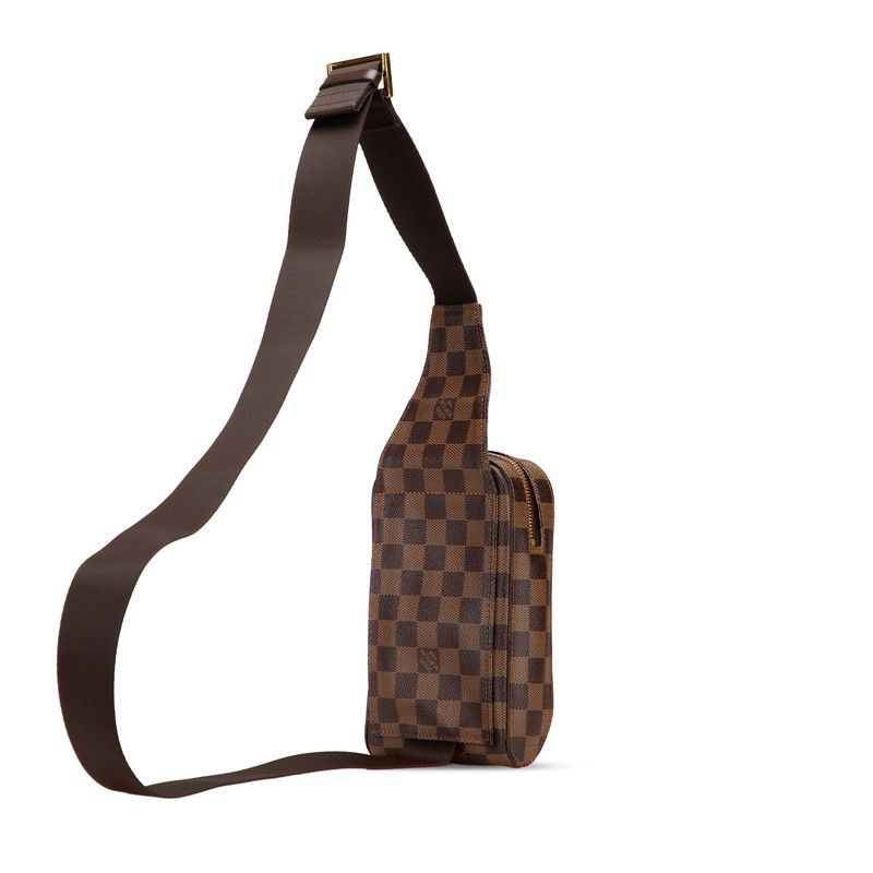 Louis Vuitton Damier Geronimos Shoulder Bag Body Bag Waist Bag N51994 Brown PVC