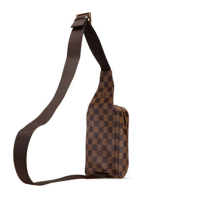 Louis Vuitton Damier Geronimos Shoulder Bag Body Bag Waist Bag N51994 Brown PVC