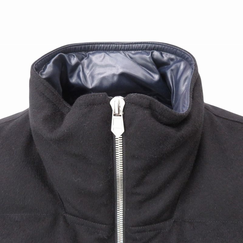 Hermes Cashmere Down Vest Cashmere/nylon Black Size 46 Black 0429hermes Men's