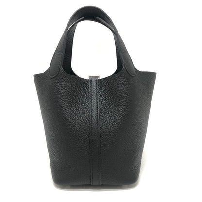 Hermes Handbag Picotin Lock PM Picotin PM Taurillon Clemence Svhardware Black