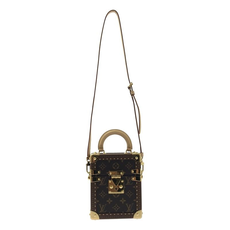 Louis Vuitton Monogram 2-Way Camera Box Shoulder Bag Brown