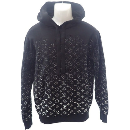 Louis Vuitton Monogram Gradient Hoodie S Top Cotton Black