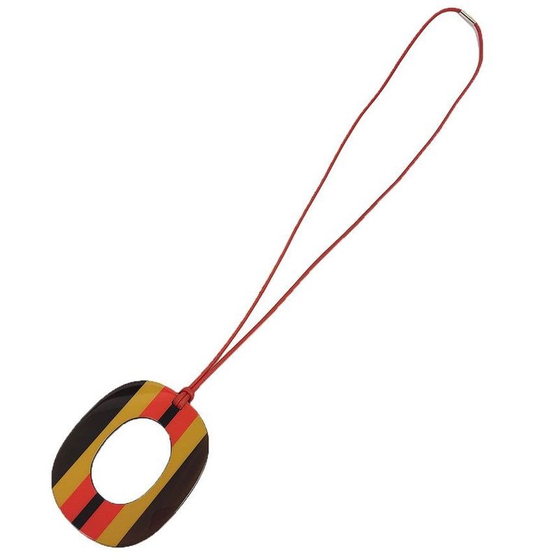 Hermes Lo Cabas Le Pendant Necklace Isme GM Isthme Buffalo Horn Lacquer