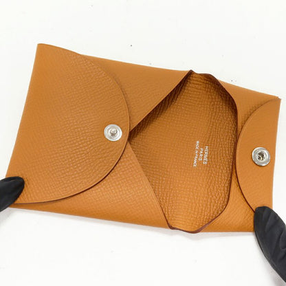 Hermes Card Case Bastia Epson Gold Silver Hardware