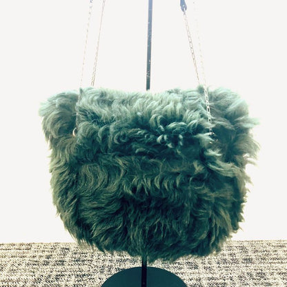 Celine Phoebe Period Fur Chain Shoulder Bag : A2112