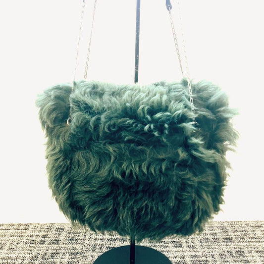 Celine Phoebe Period Fur Chain Shoulder Bag : A2112