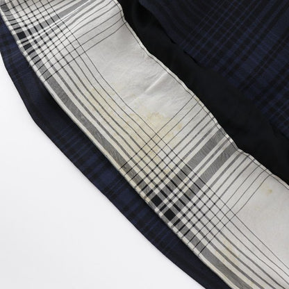 Louis Vuitton Dress Checked Wool Navy Women's Dress