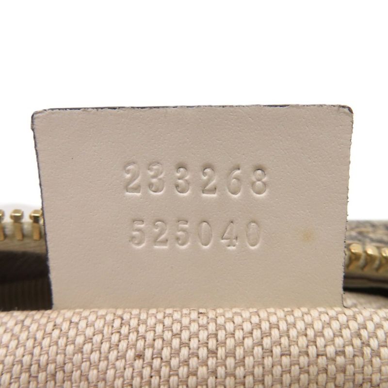 Gucci GG Supreme 233268 PVC GG Supreme Canvas Brown Shoulder Bag 0398 Gucci