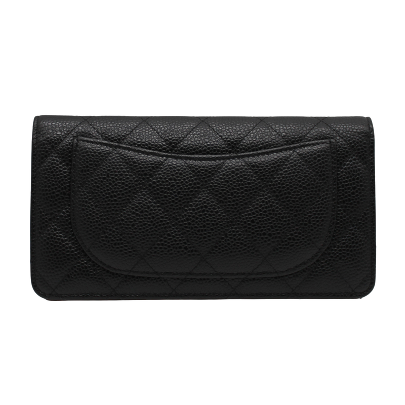 Chanel Ap0233 Caviar Skin Folded Long Wallet A25-2676