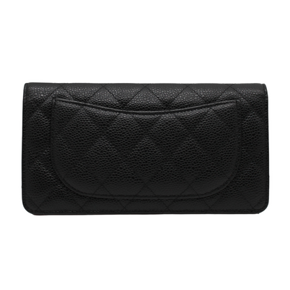 Chanel Ap0233 Caviar Skin Folded Long Wallet A25-2676