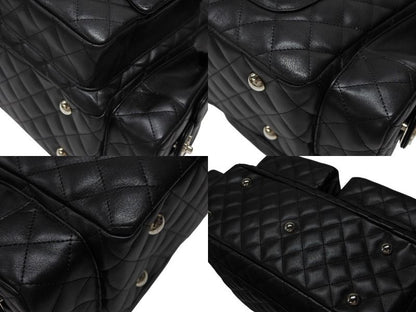 Chanel Cambon Line Multi Pocket Boston Bag Calfskin Black Pink — view 7