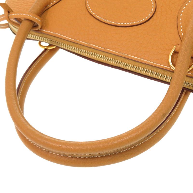 Hermes Bolide 31 Fjord Natural Sable Gold Hardware □I Engraved Handbag Brown