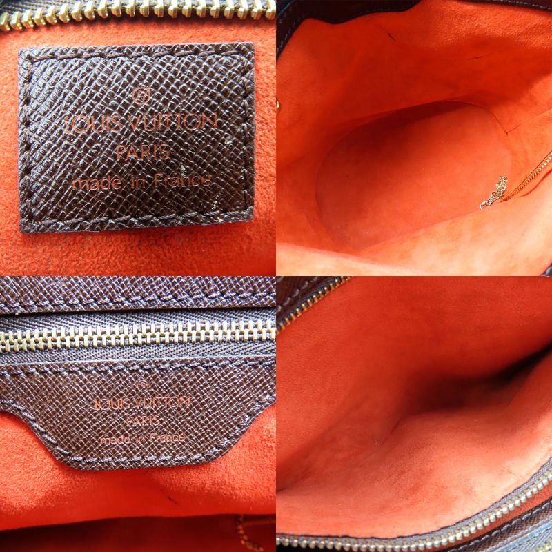 Louis Vuitton Tote Bag Marais N42240 Damier Brown Gold Hardware With Pouch