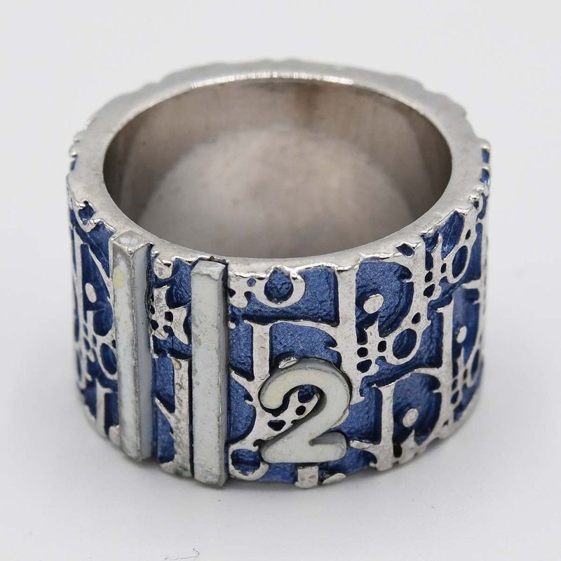 Christian DIOR Ring Trotter Approx 8.5 Blue Accessories Ladies With Box H1790