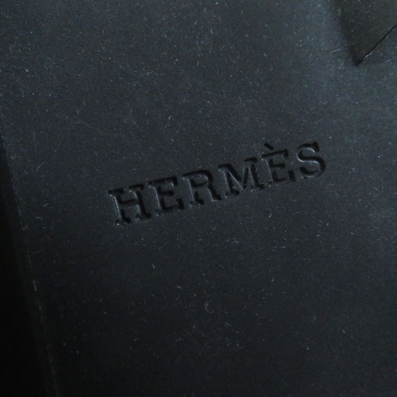 Hermes Hoxton H Cadenas Leather Oxford Shoes Mary Jane Shoes Ivory Black 35.5