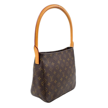 Louis Vuitton Looping Monogram Leather Brown Light Handbag Gold — view 2