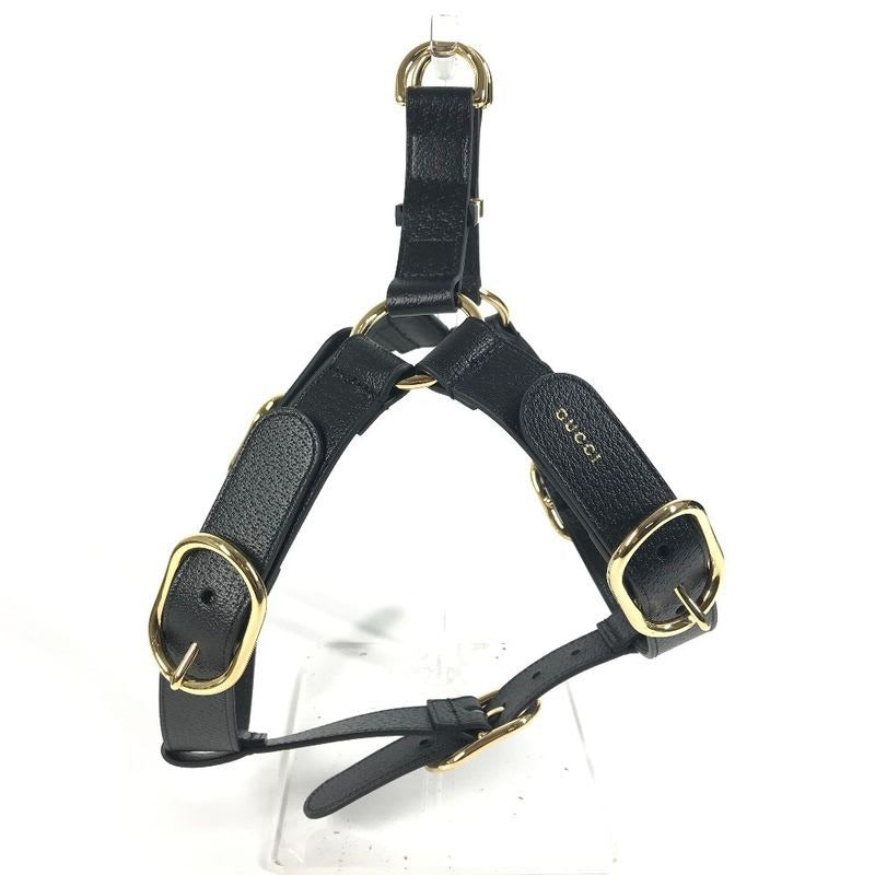 Gucci Miscellaneous Pet Harness Leather Black