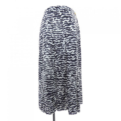 Louis Vuitton Skirt Silk Black White