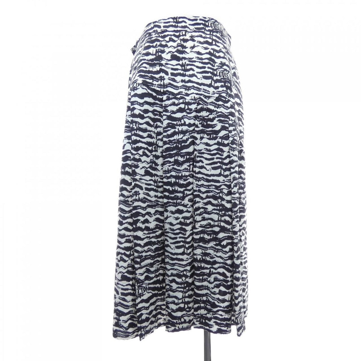 Louis Vuitton Skirt Silk Black White — view 2