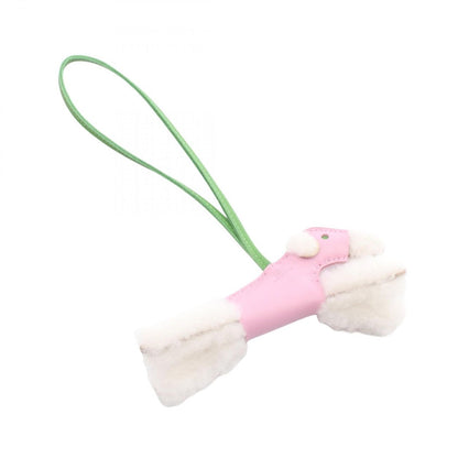 Hermes Charm Buddy Mauve Silvestre Vert Yucca Mouton — view 2
