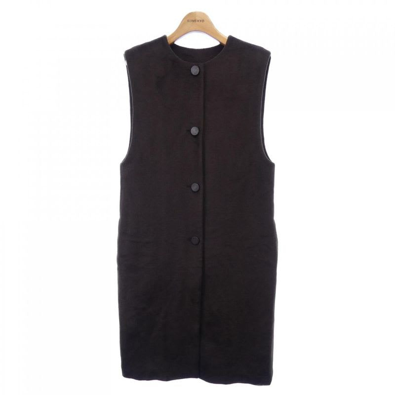 Hermes Crew De Sel Toile Plume 3 H0124 dh Long Vest