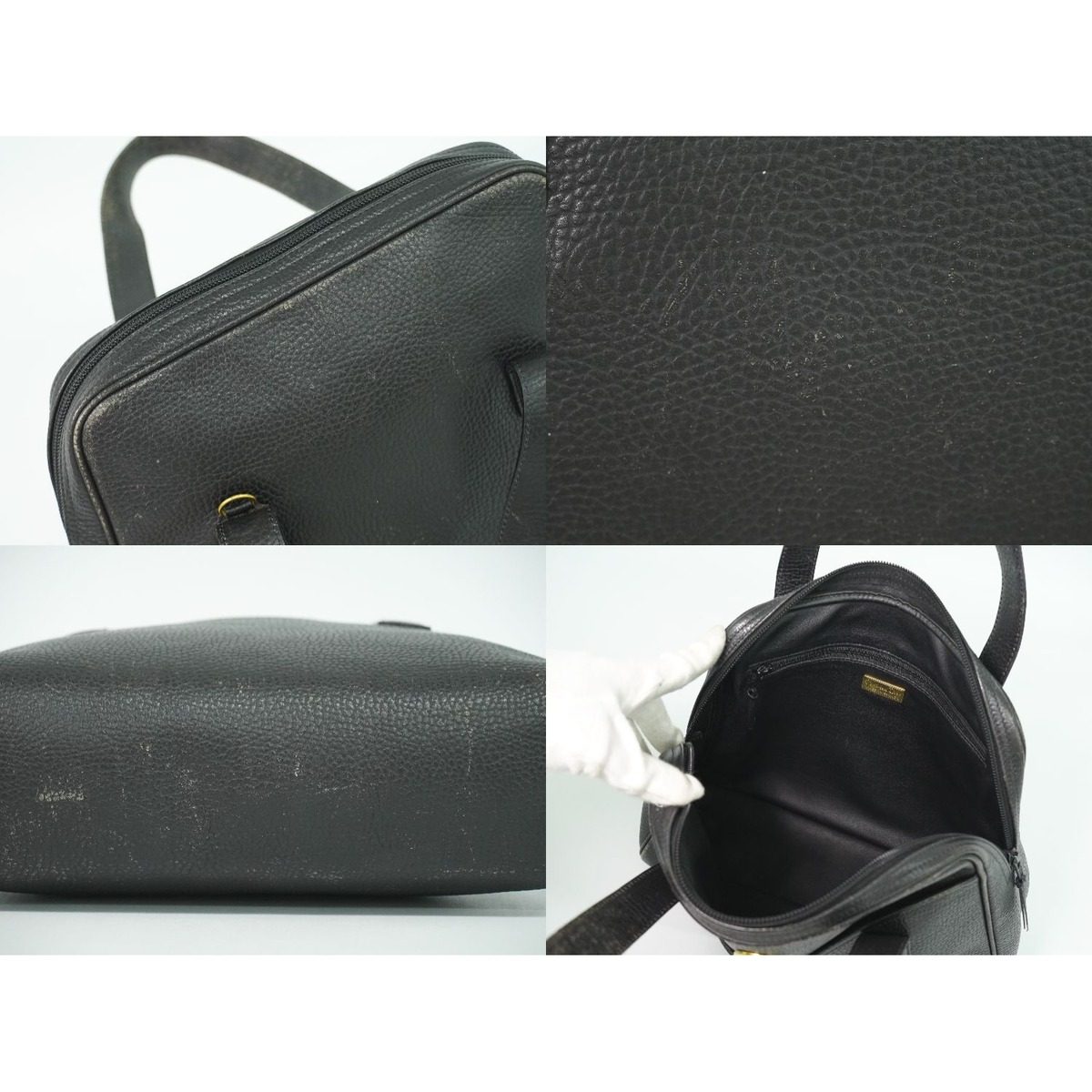 Dior Leather Handbag Black Bag — view 8