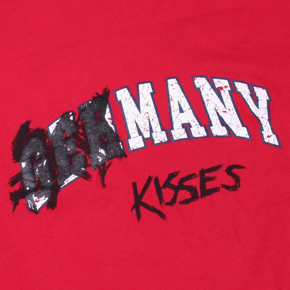 Balenciaga Short Sleeve T-Shirt Many Kisses Red Cotton — view 6