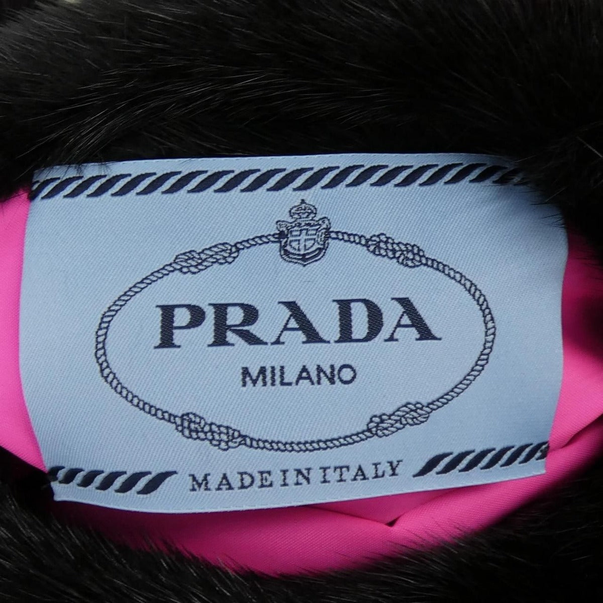 Prada Coat Black 36 Pink — view 4