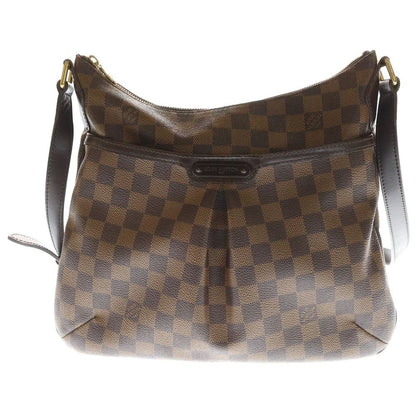 Louis Vuitton Damier Blue Msbury PM Shoulder Bag Brown Leather Gold