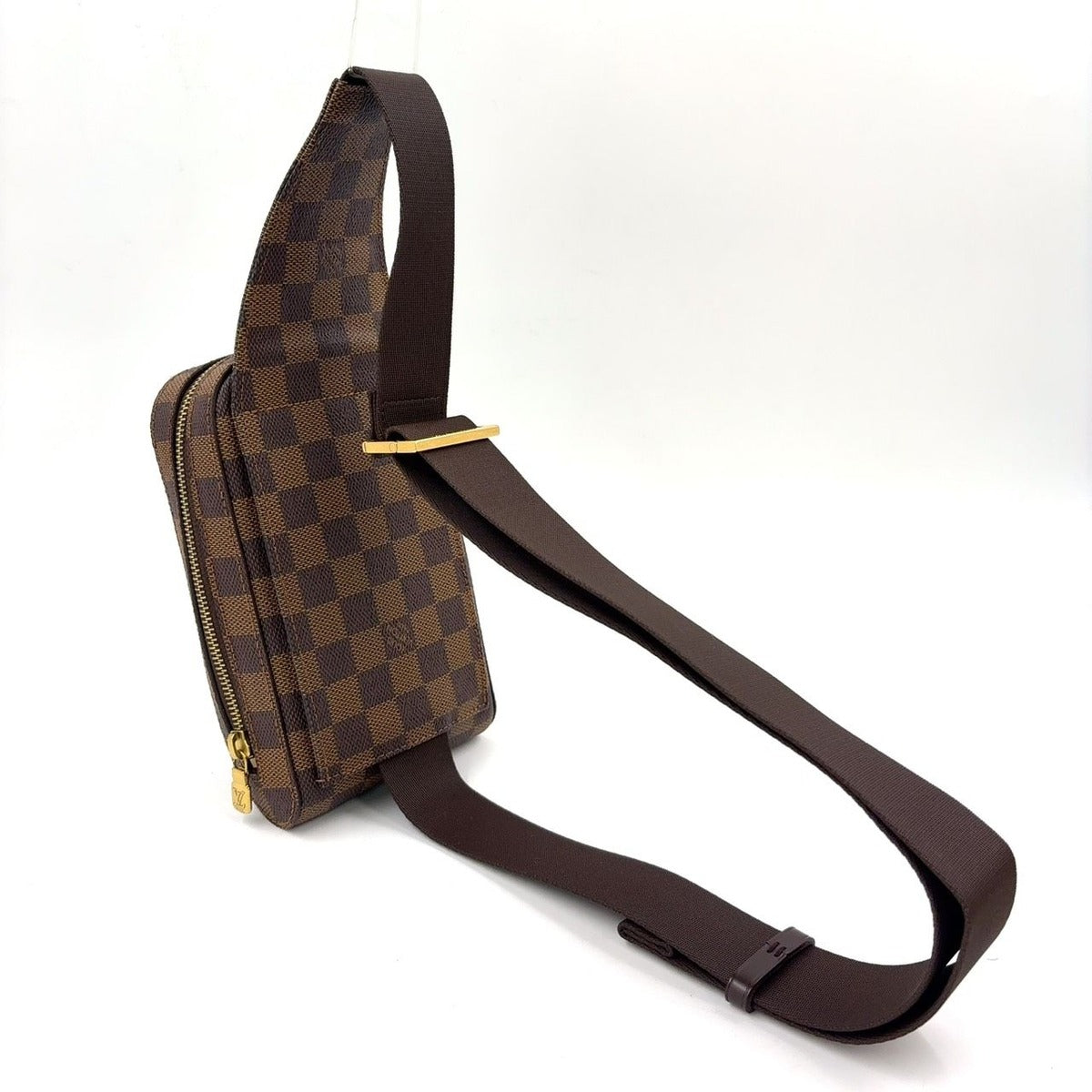 Louis Vuitton Damier Geronimos Brown Belt Bag Gold — view 2
