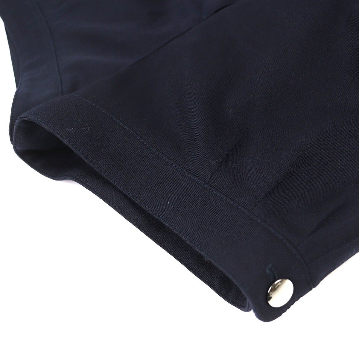 Prada 100% Virgin Wool Sideline Shorts Navy 40 Made — view 4