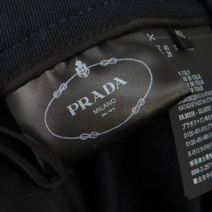 Prada 100% Virgin Wool Sideline Shorts Navy 40 Made — view 6