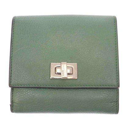 Fendi Peekaboo Wallet Leather 8 M0438 A91 B Green