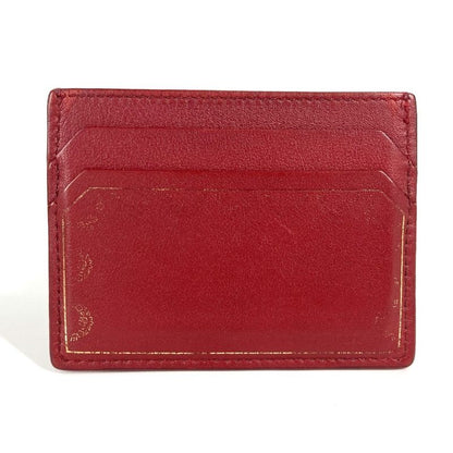 Cartier Card Case Garland De Cartier Leather Burgundy