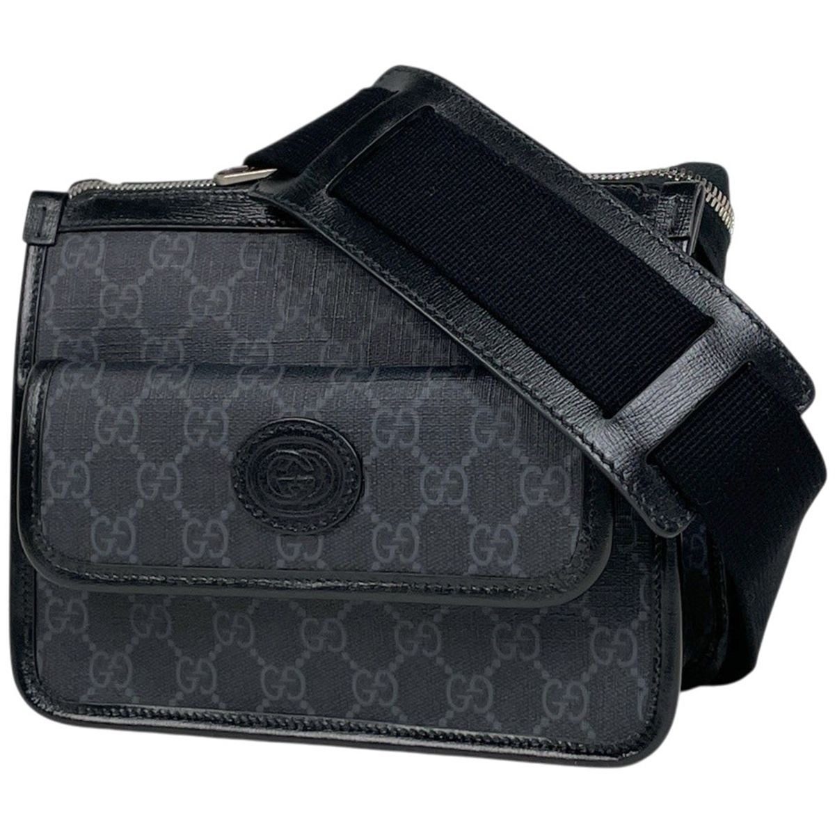 Gucci GG Pattern Shoulder Bag 2-Way Black