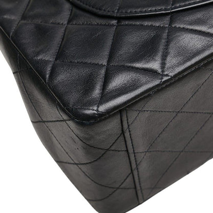 Chanel Matelasse Coco Mark Chain Shoulder Bag Handbag Black Lambskin Ladies